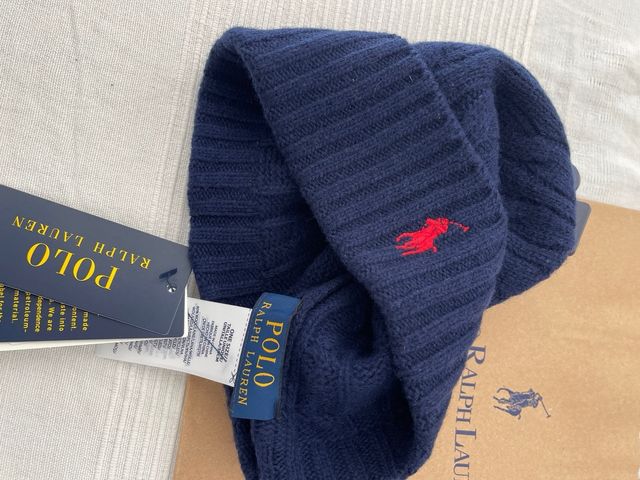 Gorro “Polo Ralph Lauren”  lana tejida en ochos 