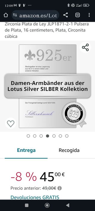 Pulsera Lotus de plata