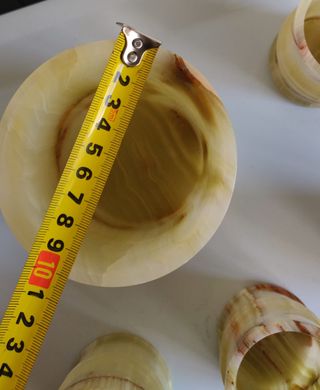 Conjunto vasos en piedra