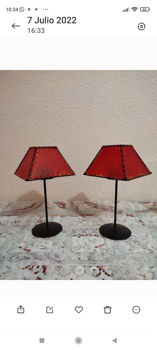 Dos lamparitas para velitas( regalo velitas)