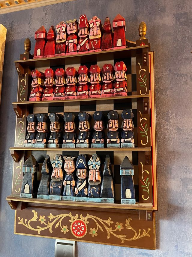 Ajedrez Vintage tallado a mano