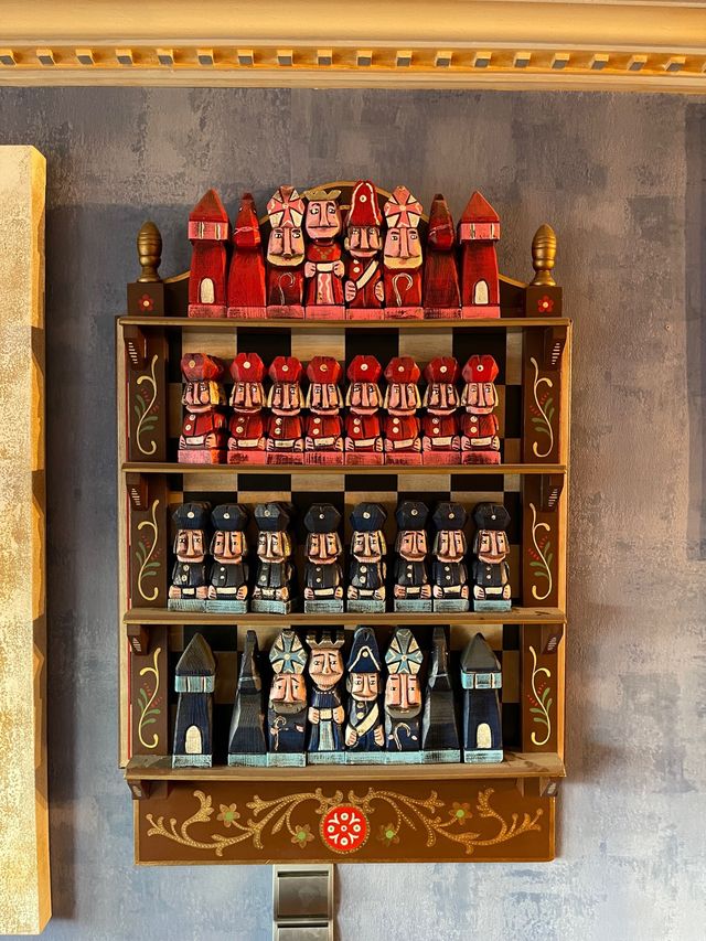 Ajedrez Vintage tallado a mano