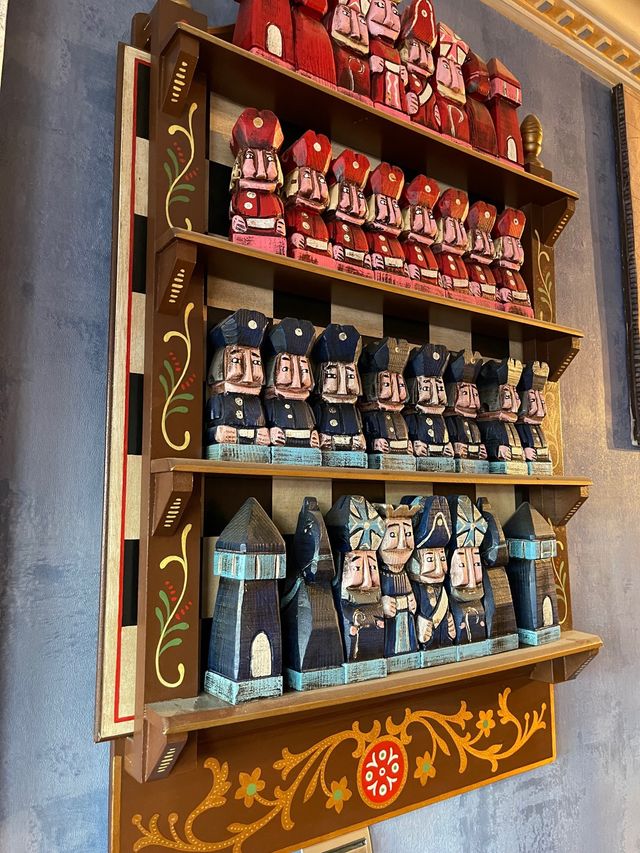 Ajedrez Vintage tallado a mano