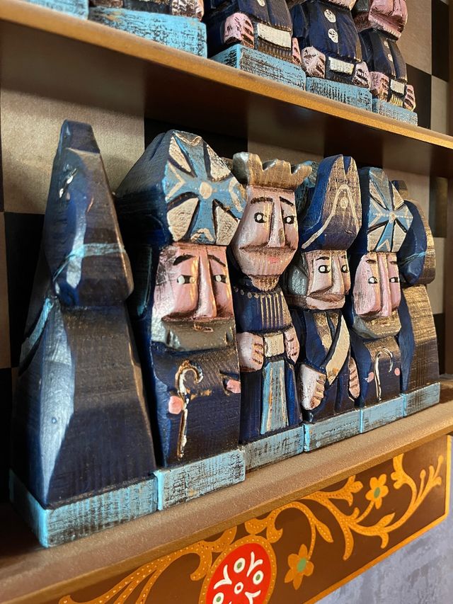 Ajedrez Vintage tallado a mano