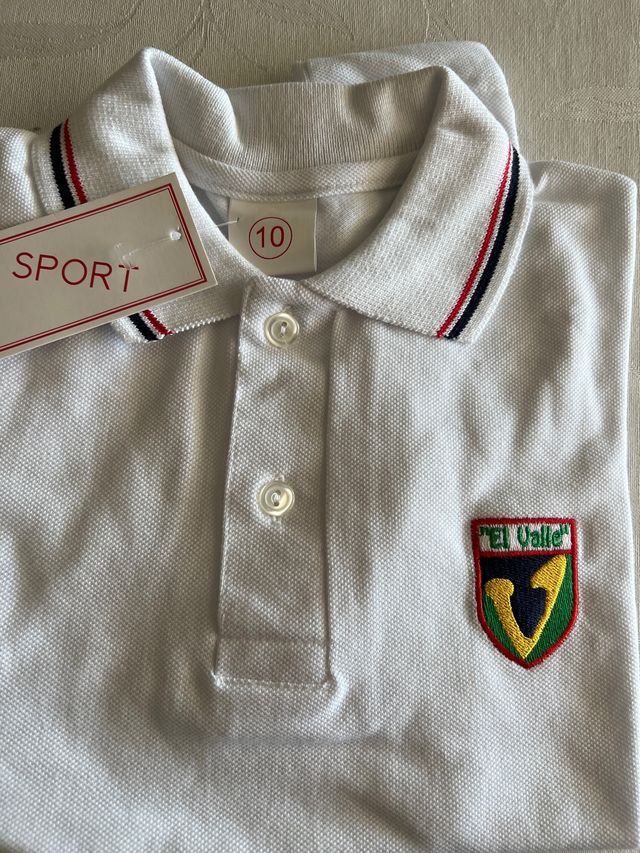 camiseta colegio Valle talle 10 años