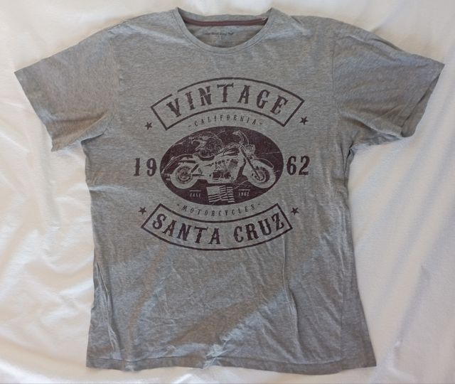 Camiseta manga corta gris