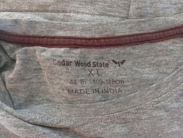 Camiseta manga corta gris