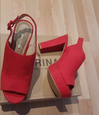 TACONES ROJOS NUEVOS 