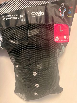 Patines Línea Mujer Gris + set de protecciones. 