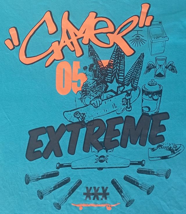 Camiseta manga corta turquesa