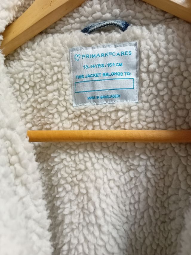 Chaqueta vaquera borreguito 13-14años