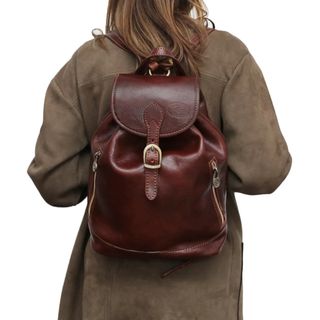 Mochila cuero pequeña Toscana 
