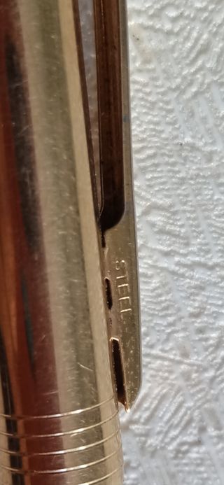 Bolígrafo ANSON USA 22 kgf. Baño de oro