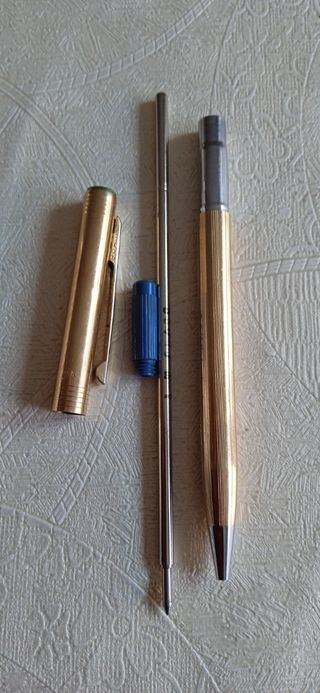 Bolígrafo ANSON USA 22 kgf. Baño de oro