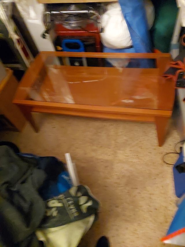 Mesa de comedor de estar con crital