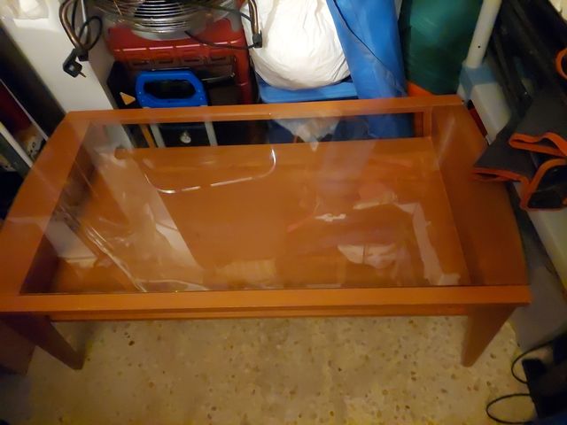 Mesa de comedor de estar con crital