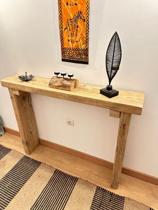 consola recibidor madera maciza