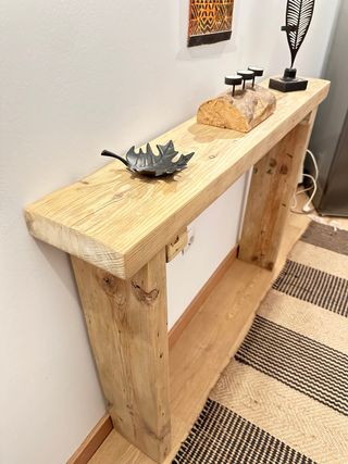 consola recibidor madera maciza