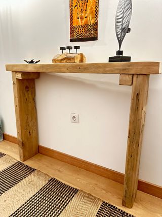 consola recibidor madera maciza