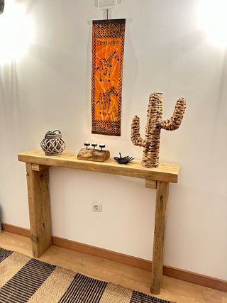 consola recibidor madera maciza