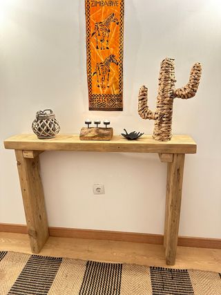 consola recibidor madera maciza