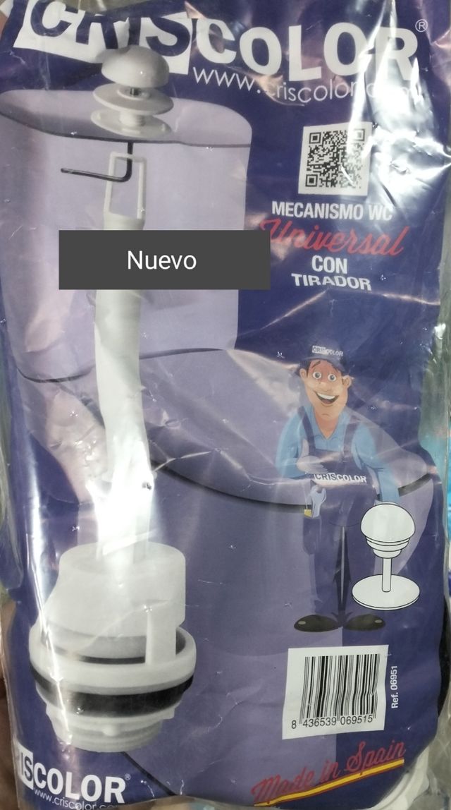 Recambio para cisterna WC nuevo.