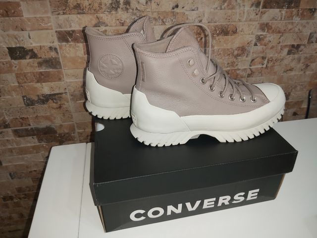 CONVERSE DE PIEL MARRON