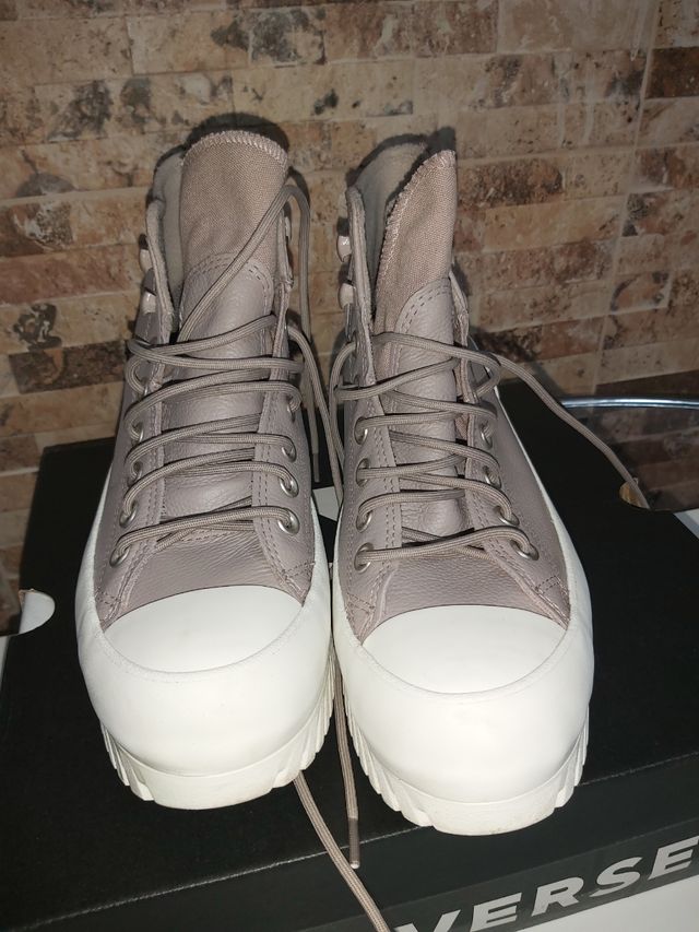 CONVERSE DE PIEL MARRON