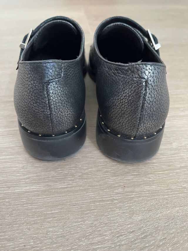 Zapato Callaghan doble hebilla en piel talla 38