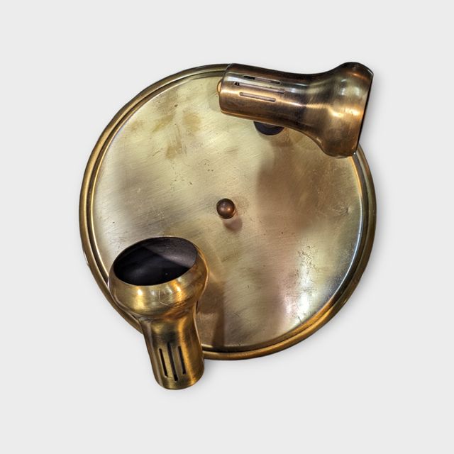 Foco Redondo para dos Bombillas - VINTAGE