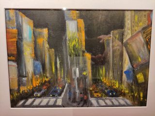 QUADRO OLIO SU TAVOLA MANUELE PASQUA