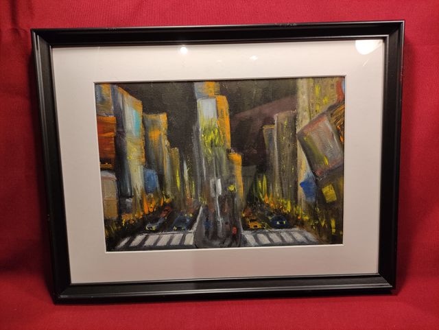 QUADRO OLIO SU TAVOLA MANUELE PASQUA