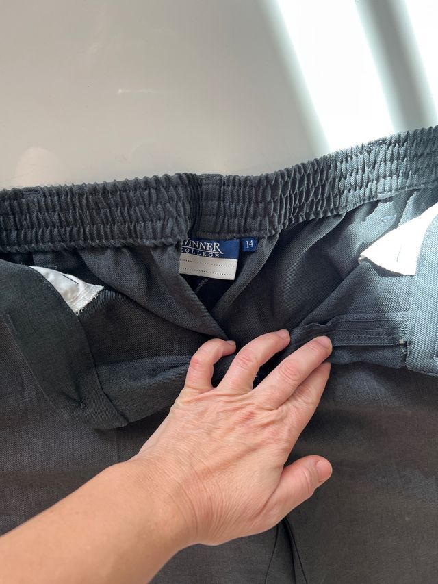 pantalon colegio 14 años gris