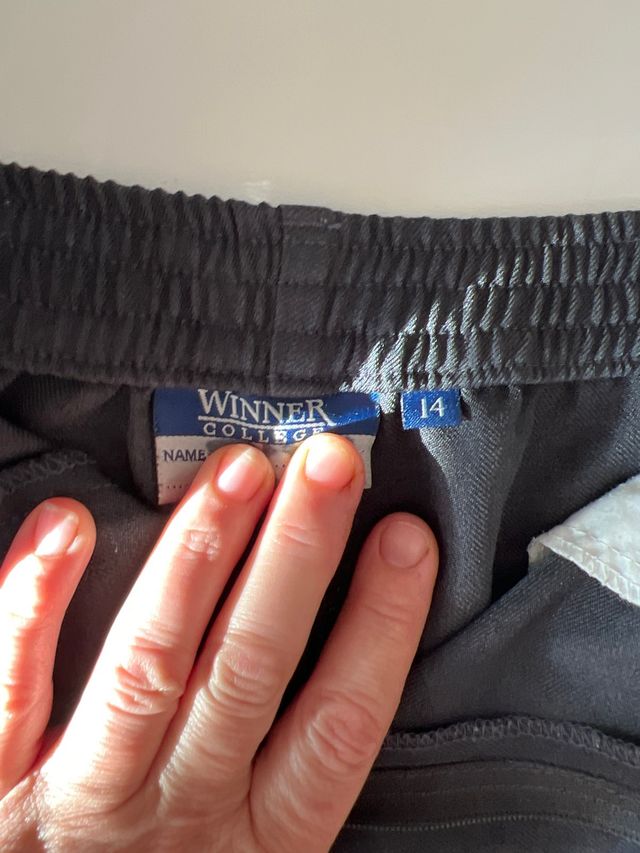 pantalon corto colegio gris 14 años