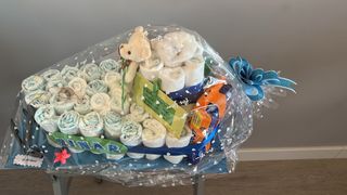 Tarta Barco Pañales