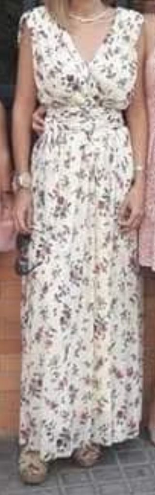 Vestido de fiesta de gasa largo