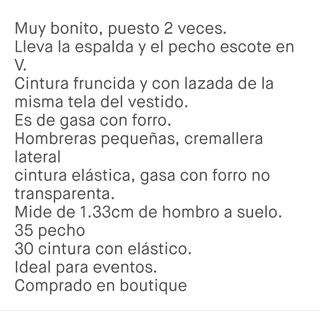 Vestido de fiesta de gasa largo