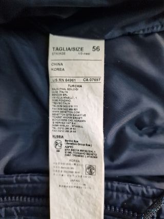 Giubbotto bimbo Benetton Taglia 1-3 mesi 56 cm