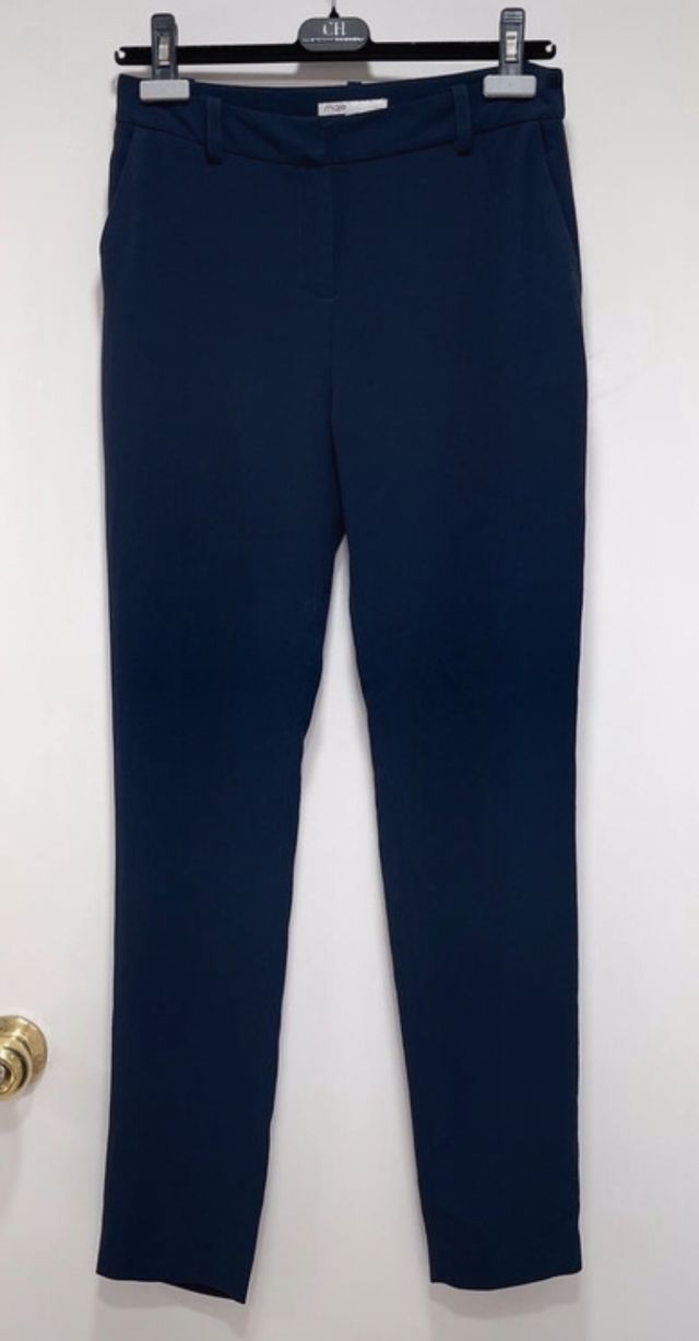 pantalon recto azul Maje