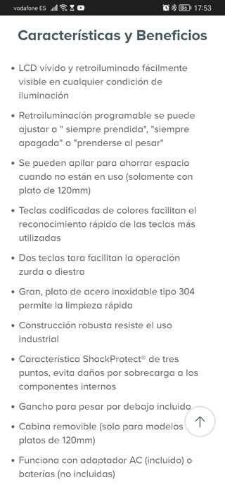 Báscula de precisión.