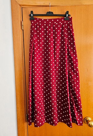 Mujer.Falda larga elegante encaje transparenciaS/M