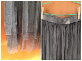 Mujer.Falda larga elegante encaje transparenciaS/M