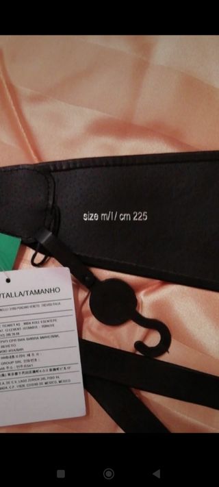 Cintura in pelle nera united Colors of