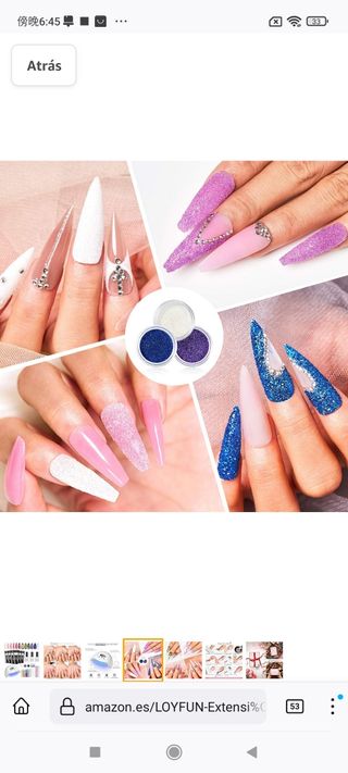 Kit Uñas de Gel,LOYFUN Kit de Gel de Extensión de