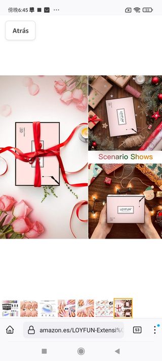 Kit Uñas de Gel,LOYFUN Kit de Gel de Extensión de