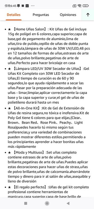 Kit Uñas de Gel,LOYFUN Kit de Gel de Extensión de