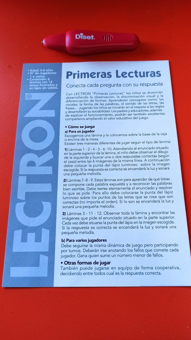 Lectron "Primeras lecturas" de Diset