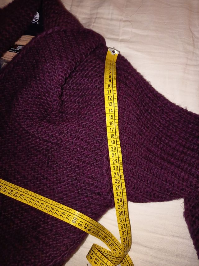 Cappotto in maglia di lana viola💜