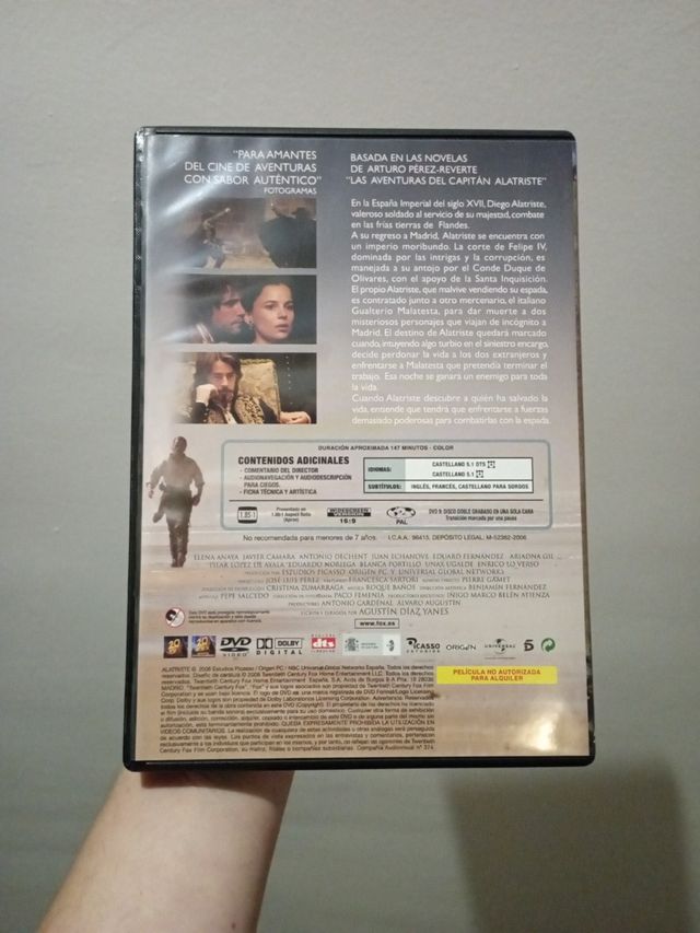 Film DVD regalo Alatriste