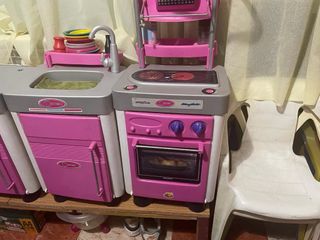 Cocinita juguete 4 módulos y accesorios